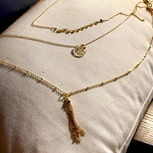 Lauren Conrad, goldtone three strand necklace